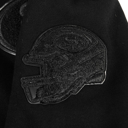 Pro Standard San Francisco 49ers Little Boy's Full Zip Hoodie - Triple Black (FS4L5410760-BLK)
