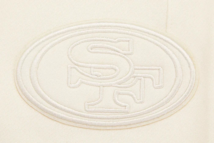 Pro Standard San Francisco 49ers Neutral Logo Sweatpants - Eggshell (FS4444636-EGG)