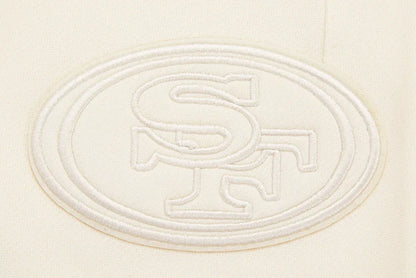 Pro Standard San Francisco 49ers Neutral Logo Sweatpants - Eggshell (FS4444636-EGG)