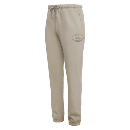 Pro Standard San Francisco 49ers Neutral Logo Sweatpants - Taupe (FS4444636-TAU)