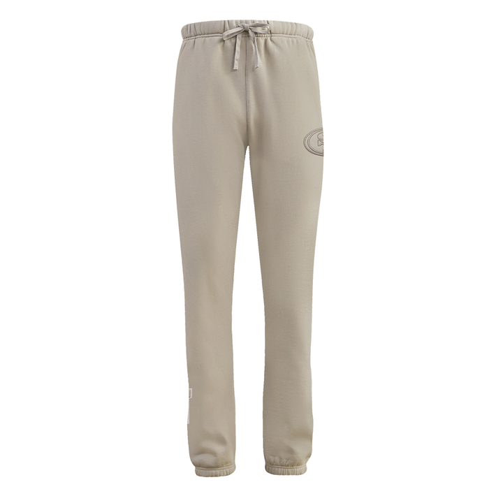 Pro Standard San Francisco 49ers Neutral Logo Sweatpants - Taupe (FS4444636-TAU)