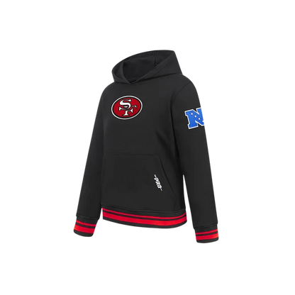 Pro Standard San Francisco 49ers Retro Classics Little Boy's Pullover Hoodie - Black/Red/Black (FS4L5411608-BRK)