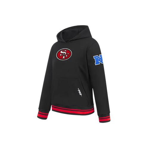 Pro Standard San Francisco 49ers Retro Classics Little Boy's Pullover Hoodie - Black/Red/Black (FS4L5411608-BRK)