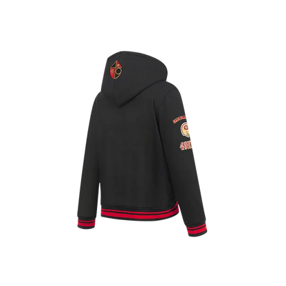 Pro Standard San Francisco 49ers Retro Classics Little Boy's Pullover Hoodie - Black/Red/Black (FS4L5411608-BRK)