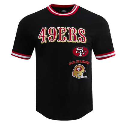 San Francisco 49ers Retro Classics Tee in black and red with team logo