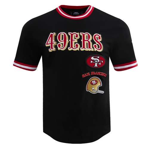 San Francisco 49ers Retro Classics Tee in black and red with team logo