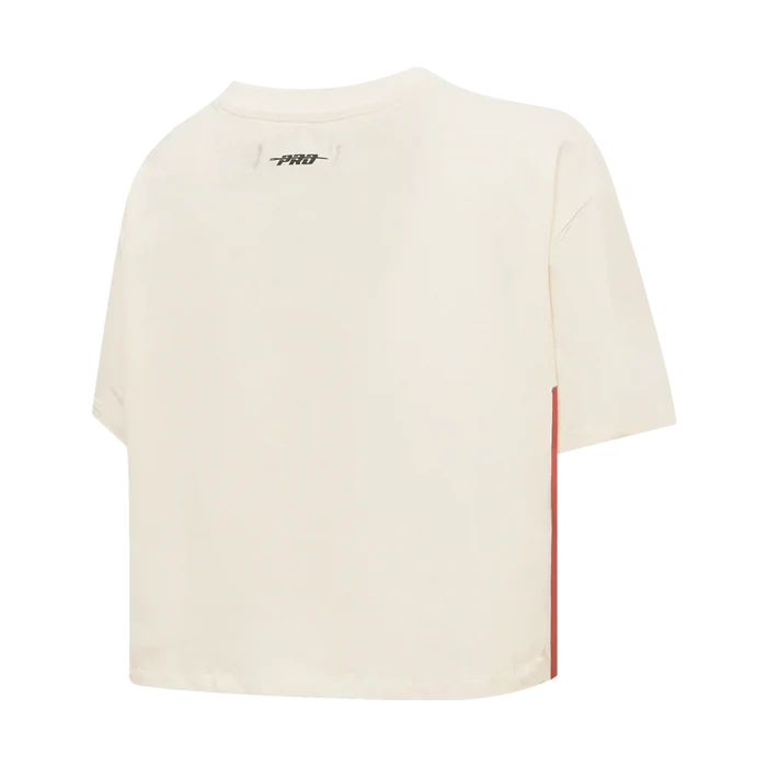 Pro Standard San Francisco 49ers Retro Classics Women's Boxy Tee - Eggshell (FS4A43617-EGG)