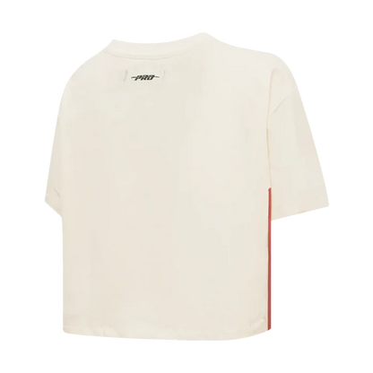 Pro Standard San Francisco 49ers Retro Classics Women's Boxy Tee - Eggshell (FS4A43617-EGG)