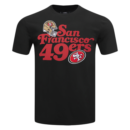 San Francisco 49ers souvenir men's black short sleeve tee with team logo