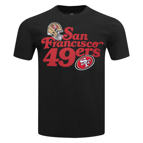 San Francisco 49ers souvenir men's black short sleeve tee with team logo