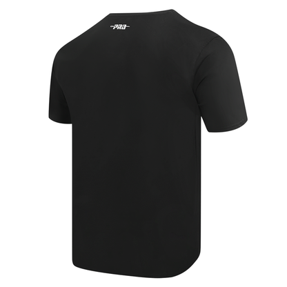 Official San Francisco 49ers men's black short-sleeve souvenir T-shirt showcasing team colors and logo