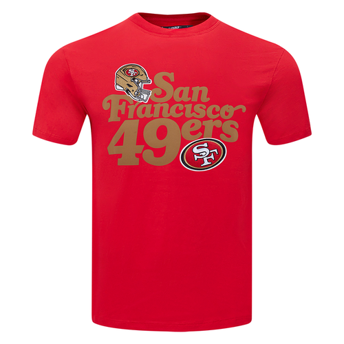 Red Pro Standard San Francisco 49ers souvenir men's short-sleeve tee featuring team logo design
