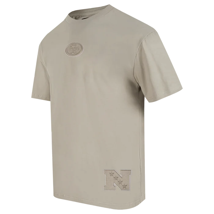 Pro Standard San Francisco 49ers Wingspan Drop Shoulder Tee - Taupe (FS41410470-TAU)