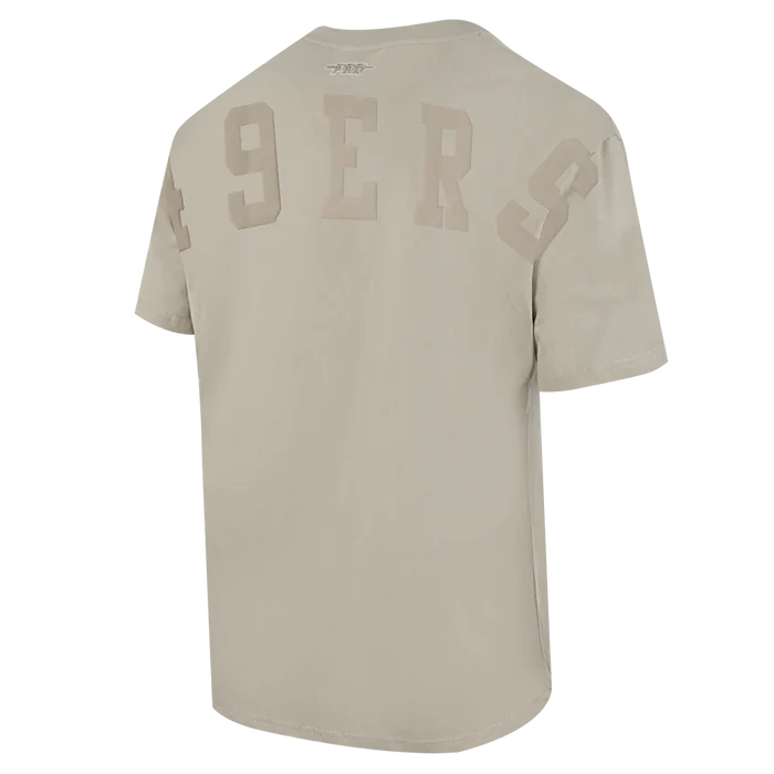 Pro Standard San Francisco 49ers Wingspan Drop Shoulder Tee - Taupe (FS41410470-TAU)