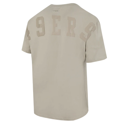 Pro Standard San Francisco 49ers Wingspan Drop Shoulder Tee - Taupe (FS41410470-TAU)