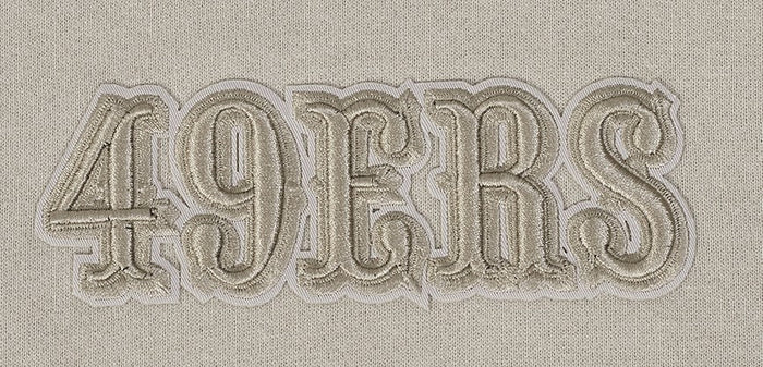 Pro Standard San Francisco 49ers Wingspan Hoodie - Taupe (FS45410468-TAU)