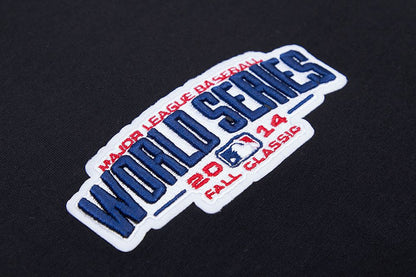 San Francisco Giants black mesh T-shirt with detailed taping and team logo for sports enthusiasts