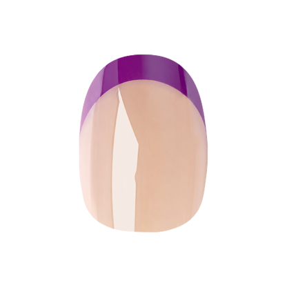 Purple Chrome Velvet - Press-On | Extra Short | Round