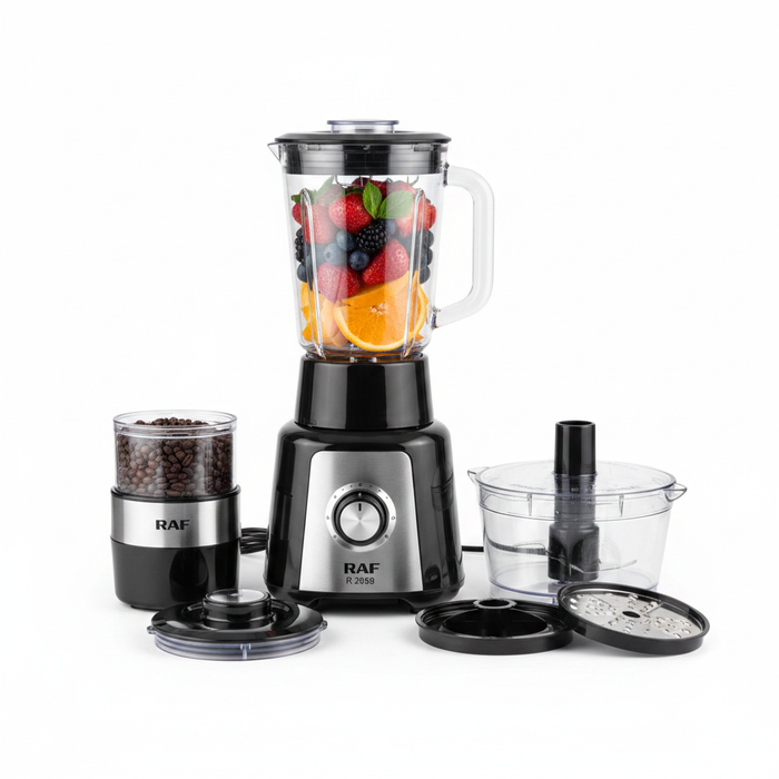 RAF 4-in-1 Food Processor - White Background
