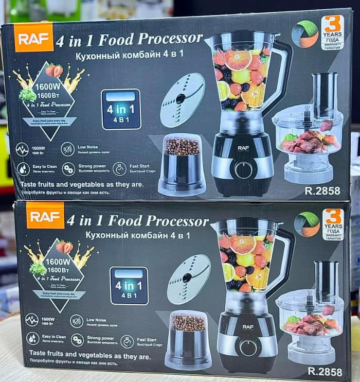 RAF R.2858 4-in-1 Food Processor & Blender - 1600W