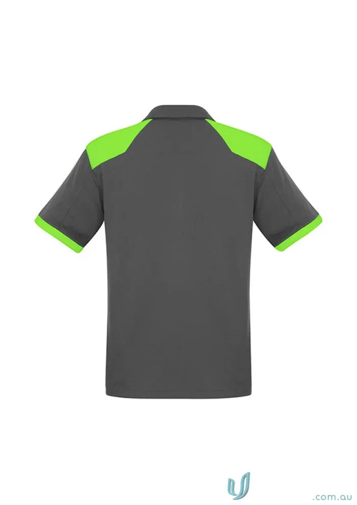 Gray and green Rival Polo shirt from the Business Collection, perfect for corporate teams