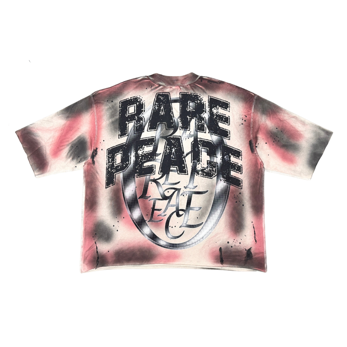 Rare Peace "Chaos Washed" Rhinestone Light Khaki Tee