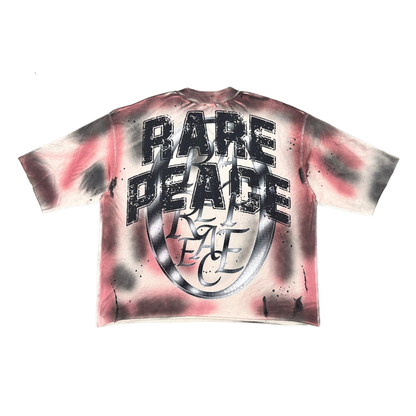 Rare Peace "Chaos Washed" Rhinestone Light Khaki Tee