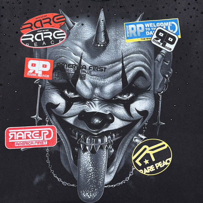 Rare Peace "Clown" Sleeveless Black Tee