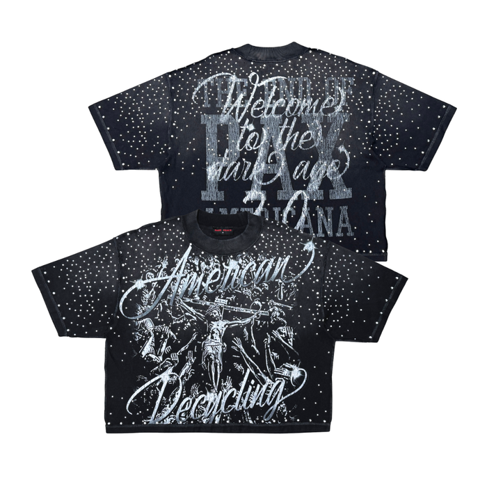 Rare Peace "Sacrifice" Rhinestone Black Tee