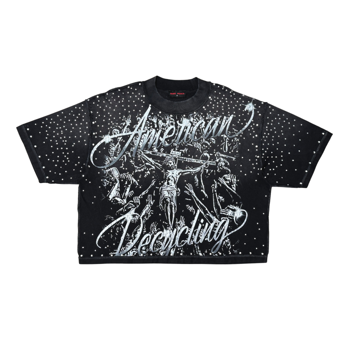 Rare Peace "Sacrifice" Rhinestone Black Tee