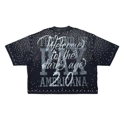 Rare Peace "Sacrifice" Rhinestone Black Tee