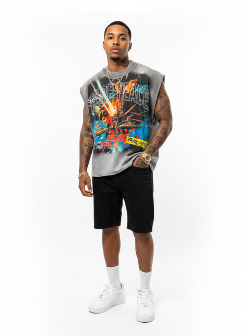 Rare Peace "Star Wars" Sleeveless Grey Tee