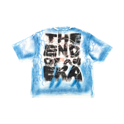 Rare Peace "Trust No One Baby Angel" Rhinestone Ecru Tee