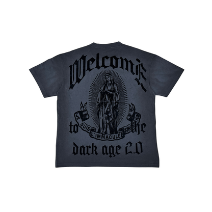 Rare Peace "Virgin Mary Washed" Dark Grey Tee