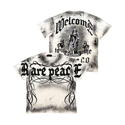 Rare Peace "Virgin Mary Washed" Ecru Tee