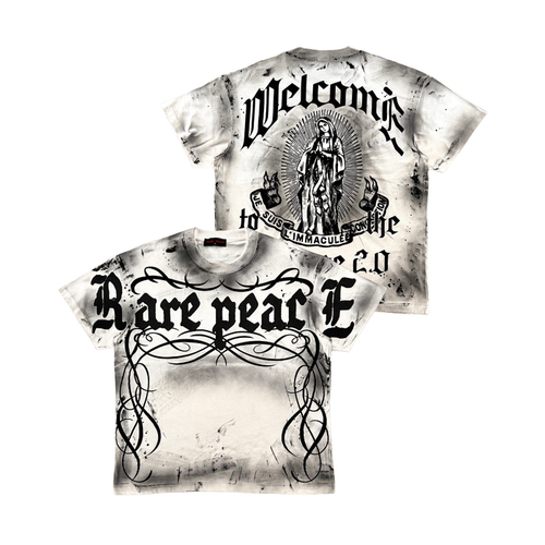 Rare Peace "Virgin Mary Washed" Ecru Tee