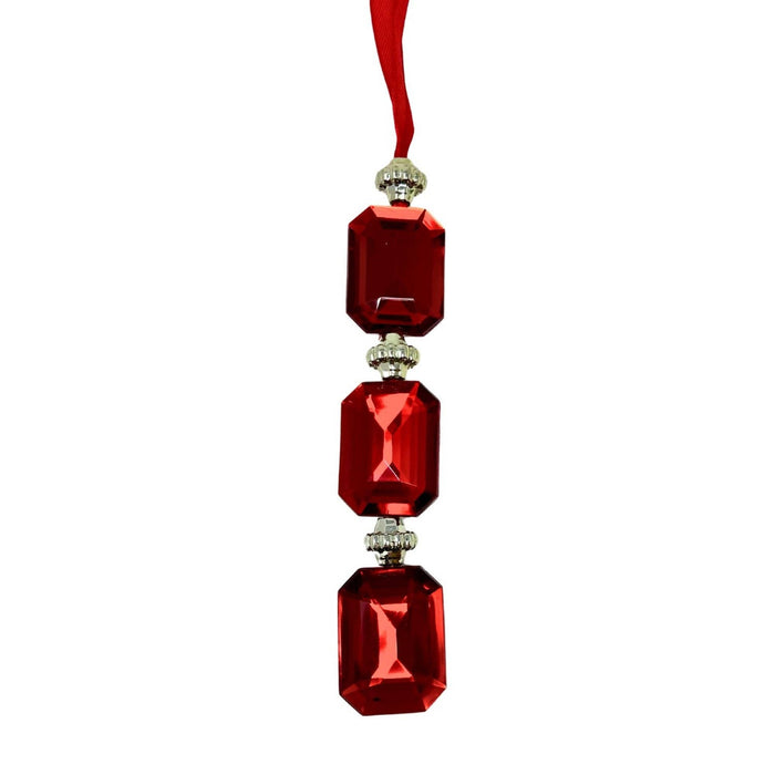 Red Acrylic Jewel Hanging Ornament