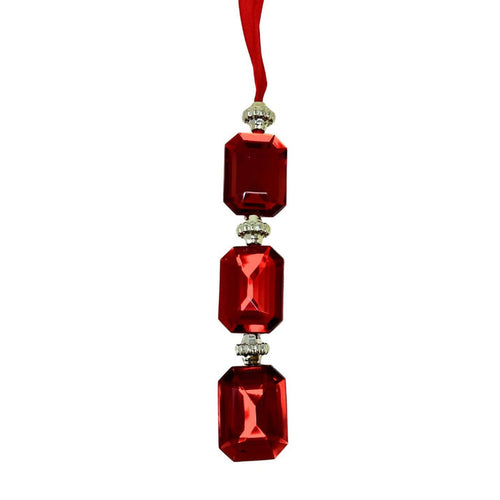 Red Acrylic Jewel Hanging Ornament