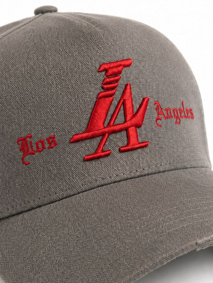 Reference "La Vida" Snapback Hat - Washed Gray (REF901)