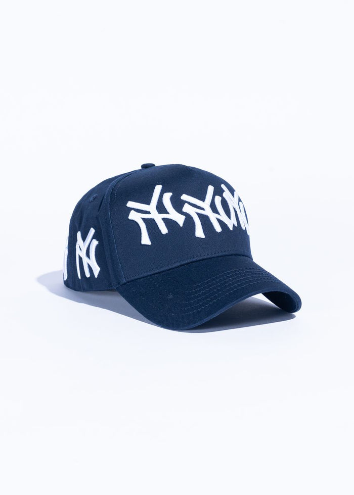 Reference "NY Multi" Snapback Hat - Navy (REF835)