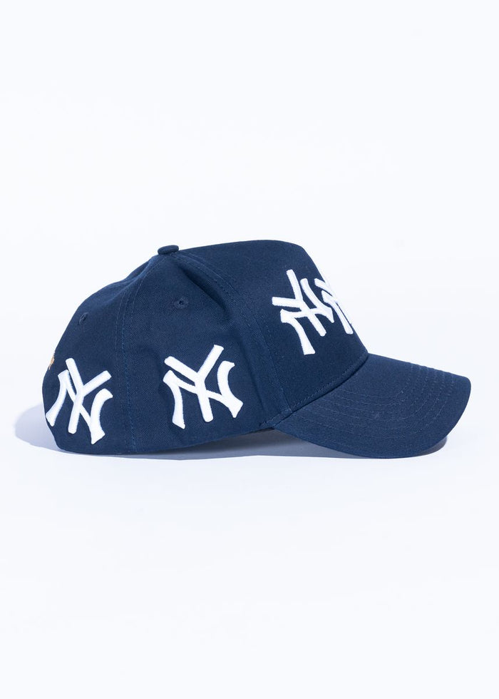 Reference "NY Multi" Snapback Hat - Navy (REF835)
