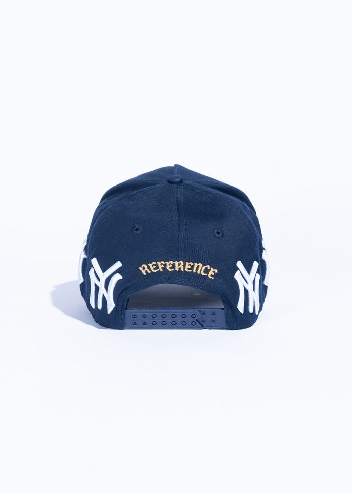 Reference "NY Multi" Snapback Hat - Navy (REF835)