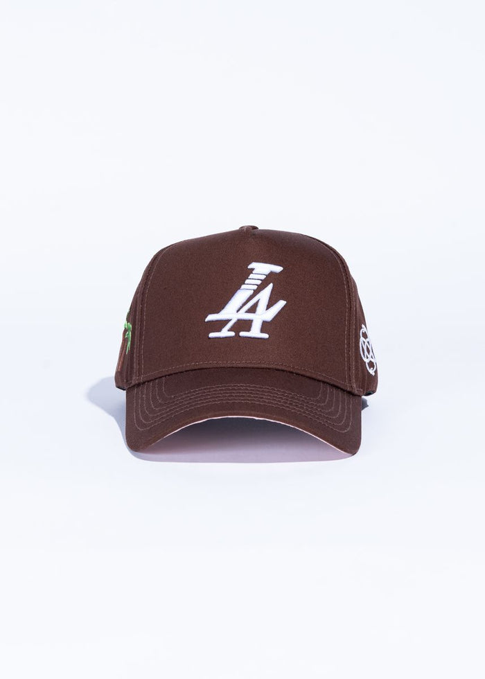 Reference "Paradise LA" Snapback Hat - Brown (REF140)
