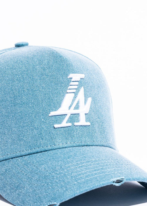 Reference "Paradise LA" Snapback Hat - Washed Blue (REF895)