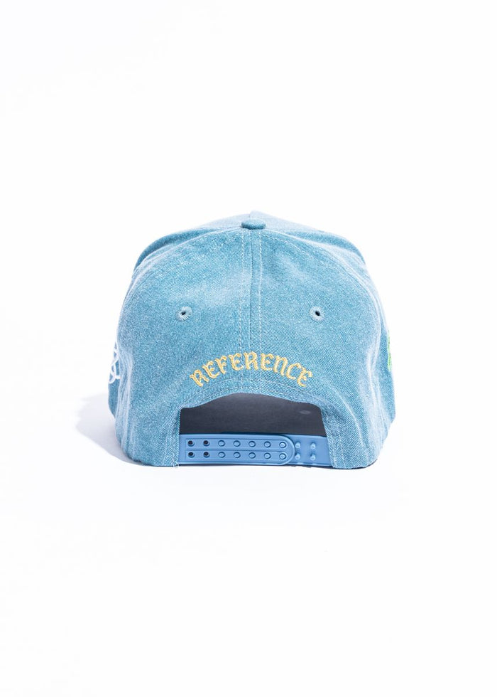Reference "Paradise LA" Snapback Hat - Washed Blue (REF895)