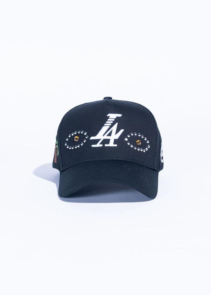 Reference "Paradise LA Stones" Snapback Hat - Black/Yellow (REF825)