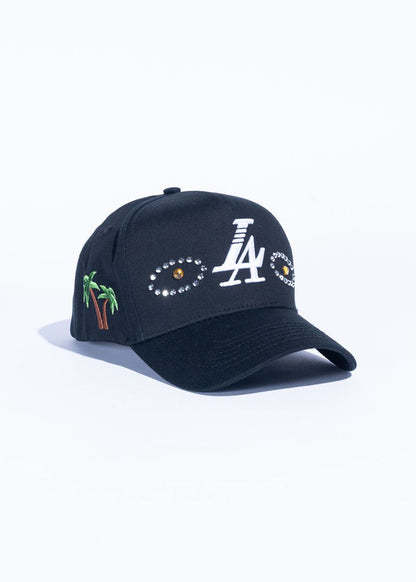 Reference "Paradise LA Stones" Snapback Hat - Black/Yellow (REF825)
