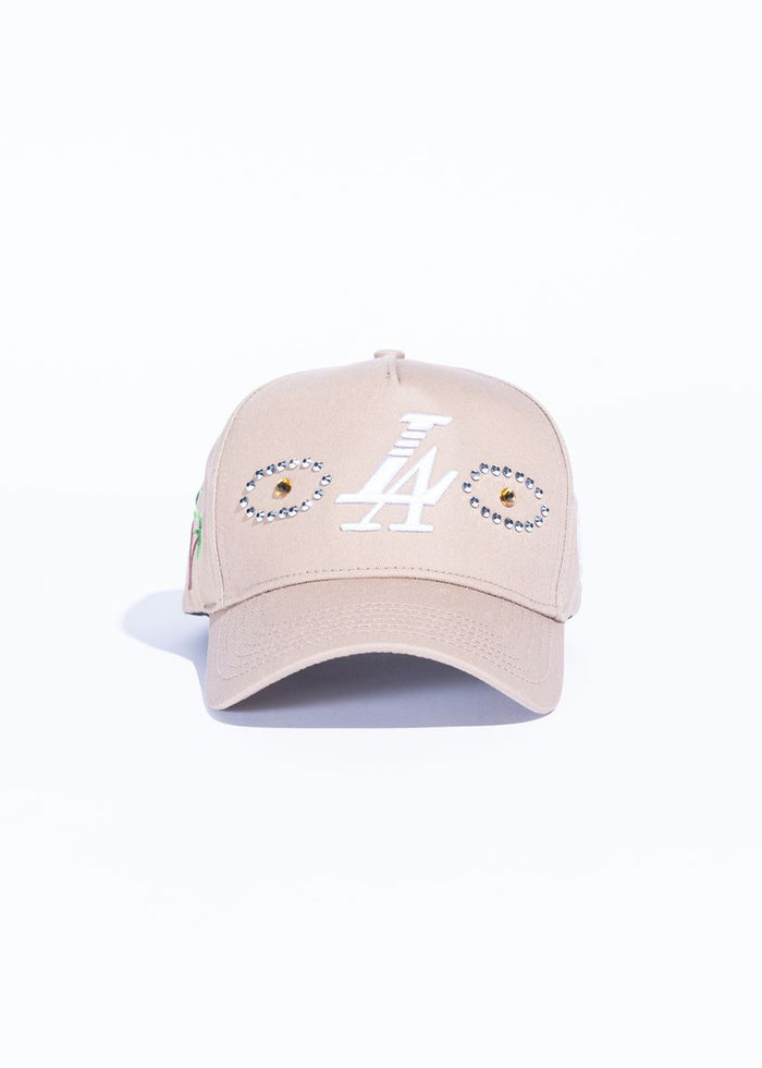 Reference "Paradise LA Stones" Snapback Hat - Tan (REF826)