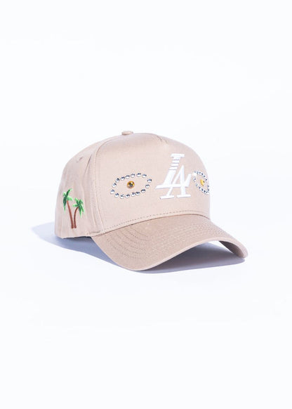 Reference "Paradise LA Stones" Snapback Hat - Tan (REF826)