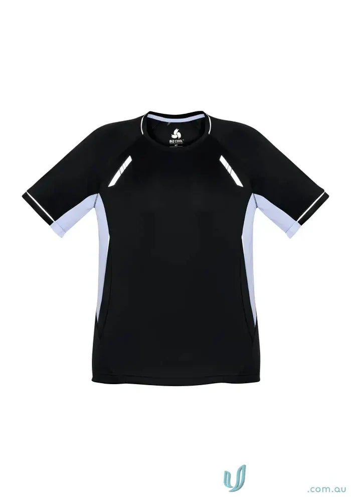 Black and white athletic T-shirt from Biz Collection Renegade, Renegade Short Sleeve, Biz Cool™